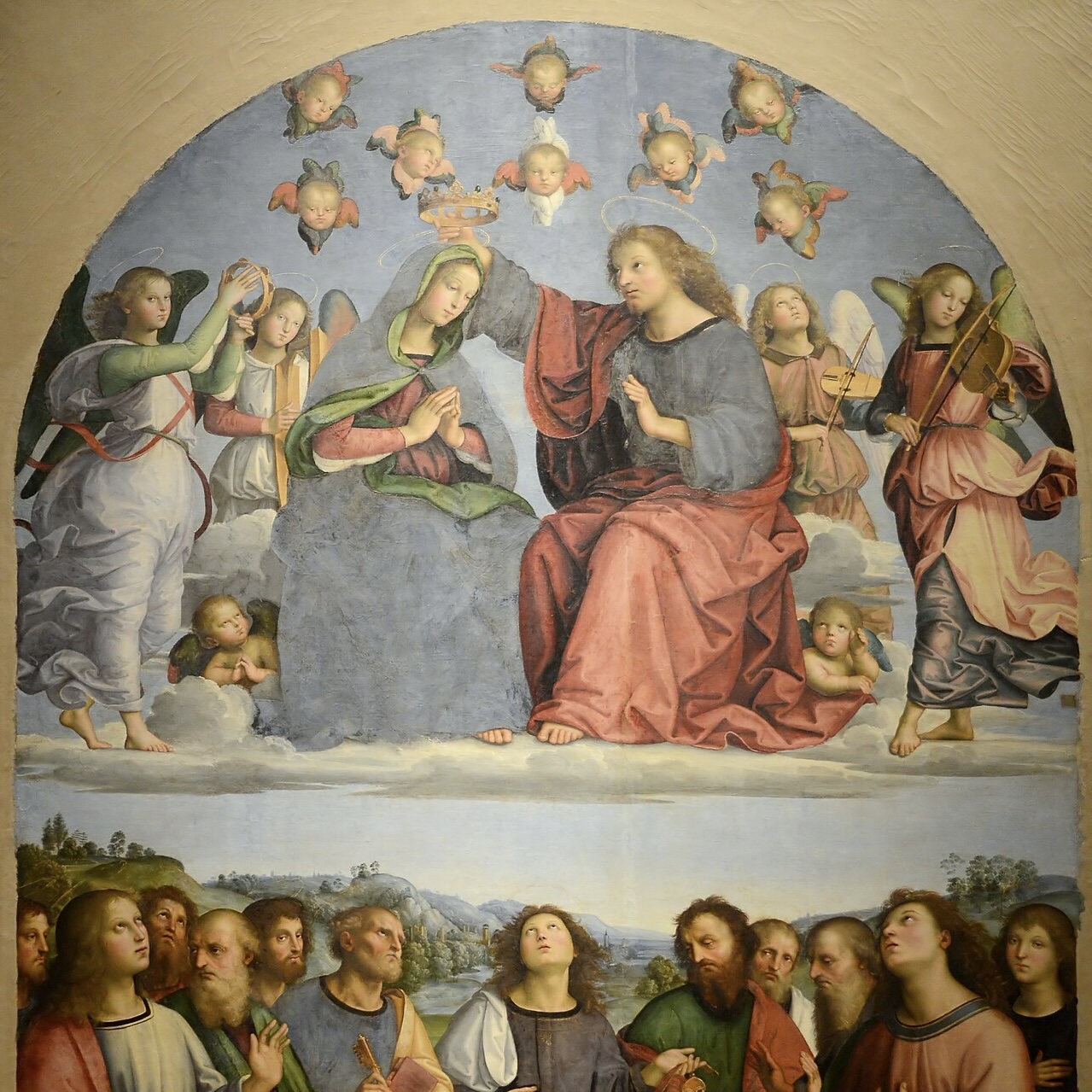 Raffael, Marienkrönung, 1502/03, Pinacoteca Vaticana