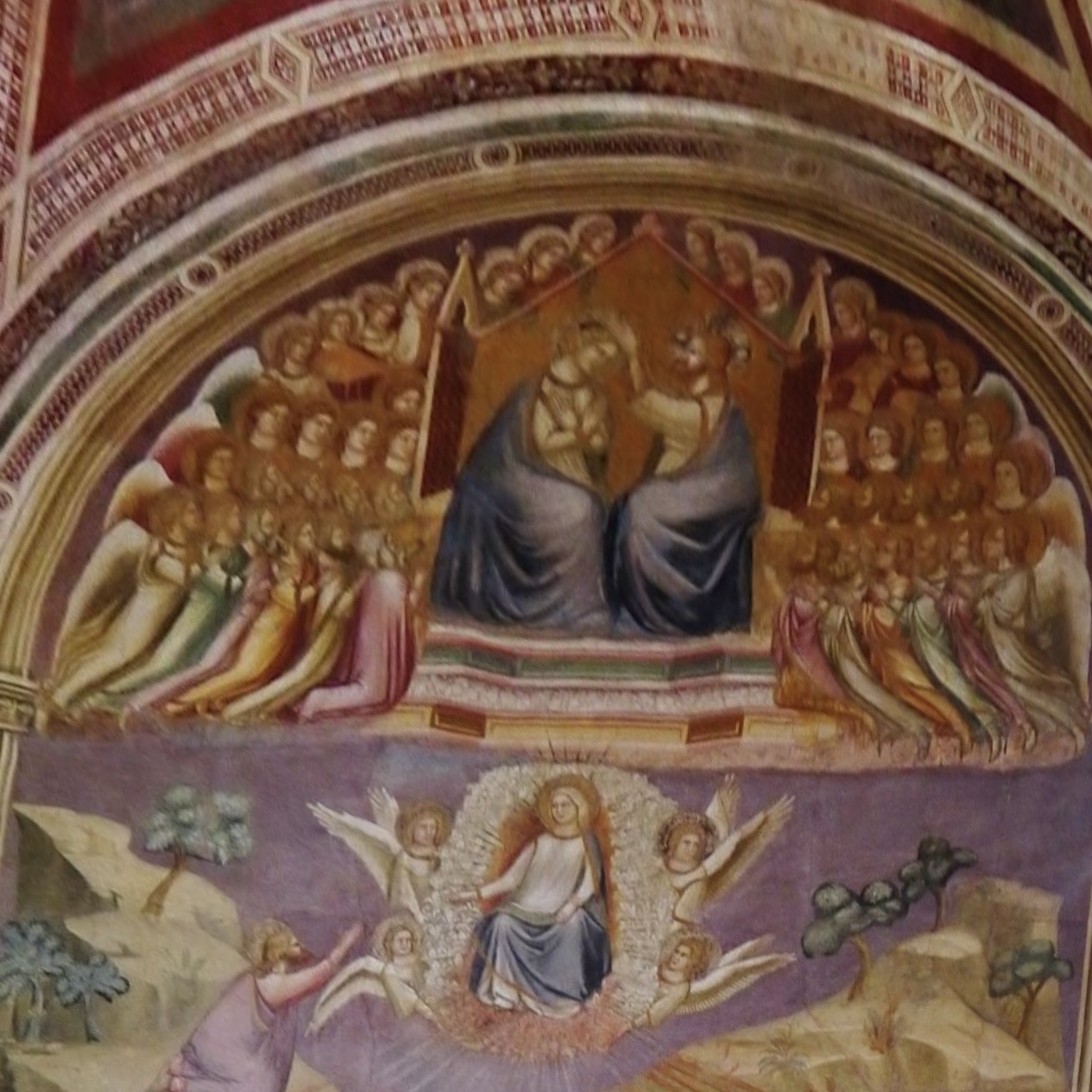 Meister nach Giotto, Marienkrönung, Scrovegni-Kapelle, Padua, um 1317–20